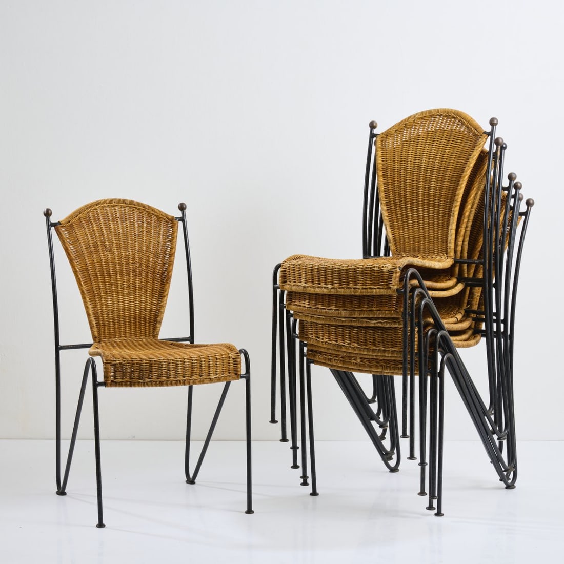 Frederic Weinberg, Eight stacking chairs, 1960s (1 of 11)