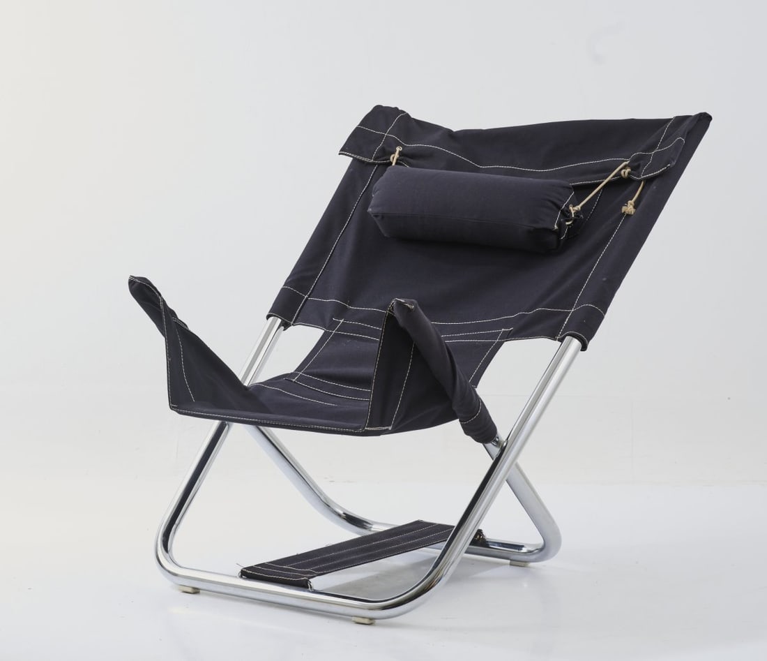 Bo Lindekrantz; Börge Lindau, Folding armchair 'X 75-4', 1970s (1 of 4)