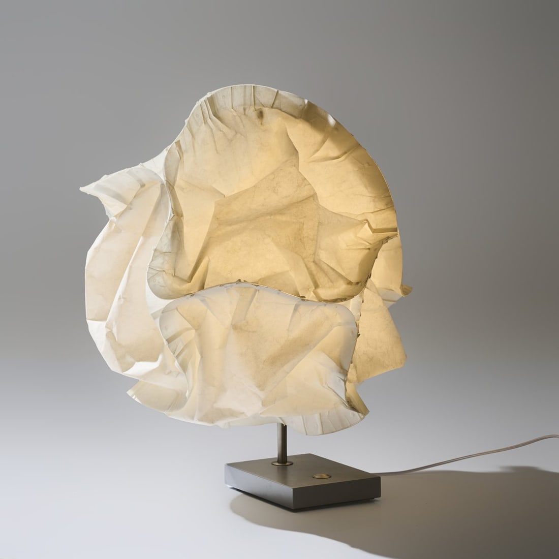 Frank O. Gehry, 'Cloud Lamp', 2005: <p>H. 63 cm, &Oslash; 50 cm. <br />Belux, Wohlen.<br />Metal tube, sheet metal, polyester. <br />Marked: Designer's label, manufacturer's sticker.</p>