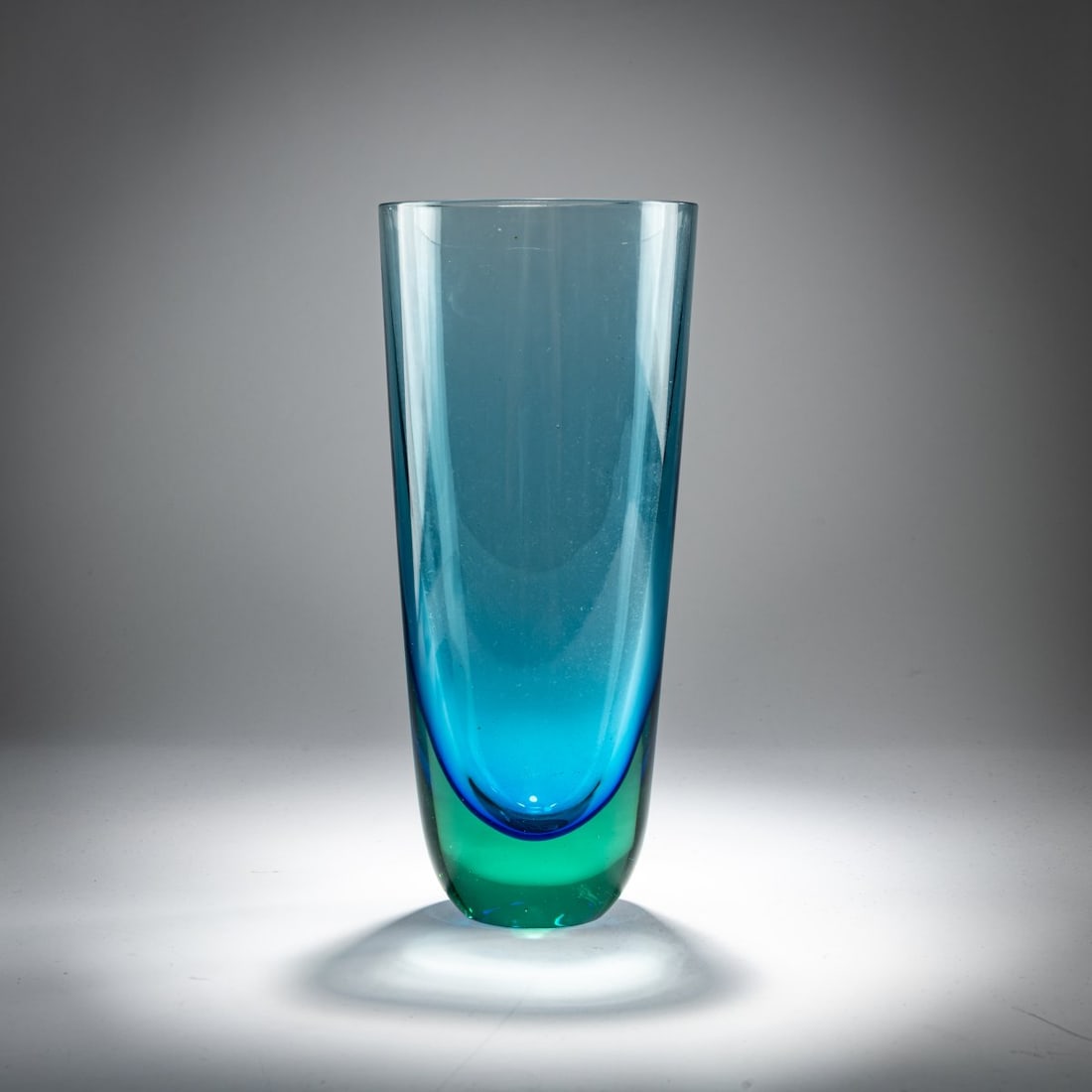 Flavio Poli, Vase 'Sommerso verde blu', 1955/56 (1 of 3)