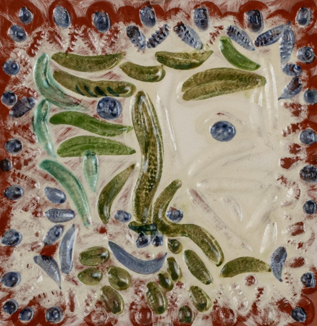 Pablo Picasso (1881 Malaga - 1973 Mougins), Decorative tile 'Neptune clair', 1968/69 (1 of 3)