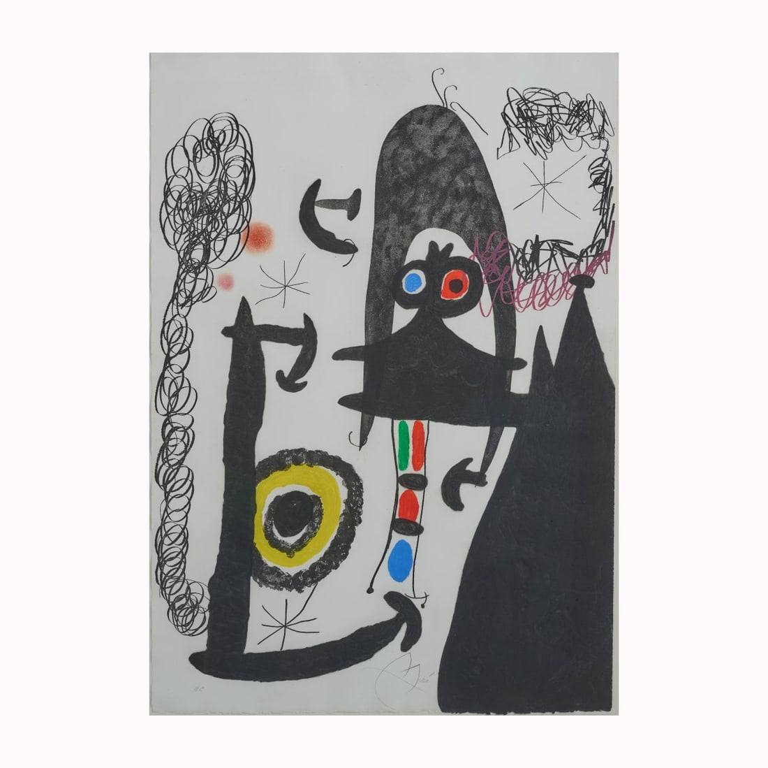 Joan Miró (1893 Barcelona - 1983 Palma de Mallorca), 'Escalade vers la lune', 1969 (1 of 4)