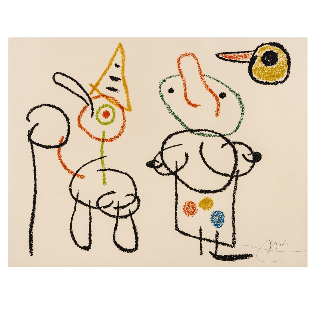 Joan Miró (1893 Barcelona - 1983 Palma de Mallorca), Work from 'Ubu aux Baléares', (1 of 3)