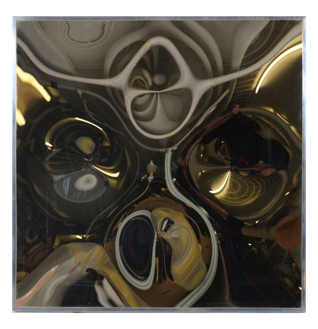 Victor Bonato (1934 Cologne - 2019 ibid), Glass mirror deformation 'Ab-KK-68', 1968 (silver-plated (1 of 3)