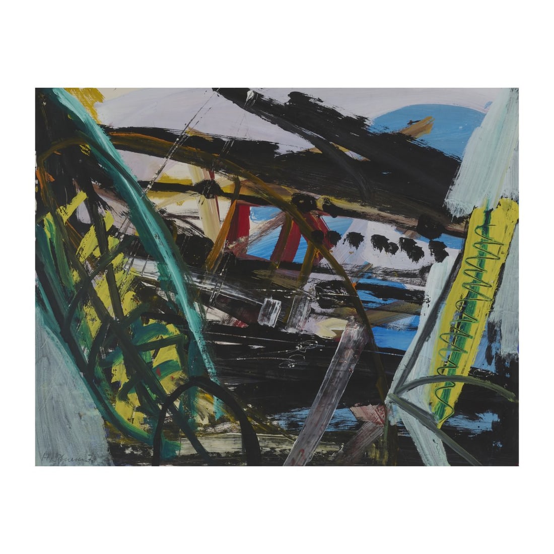 Helmut Sturm (1932 Furth im Wald - 2008 Pullach / Isar Valley), Abstract Composition, 1978 (1 of 3)