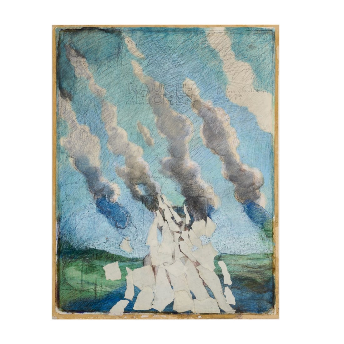 Anton Christian (1940 Innsbruck - lives and works in Natters), 'Rauchzeichen', 1979 (1 of 2)