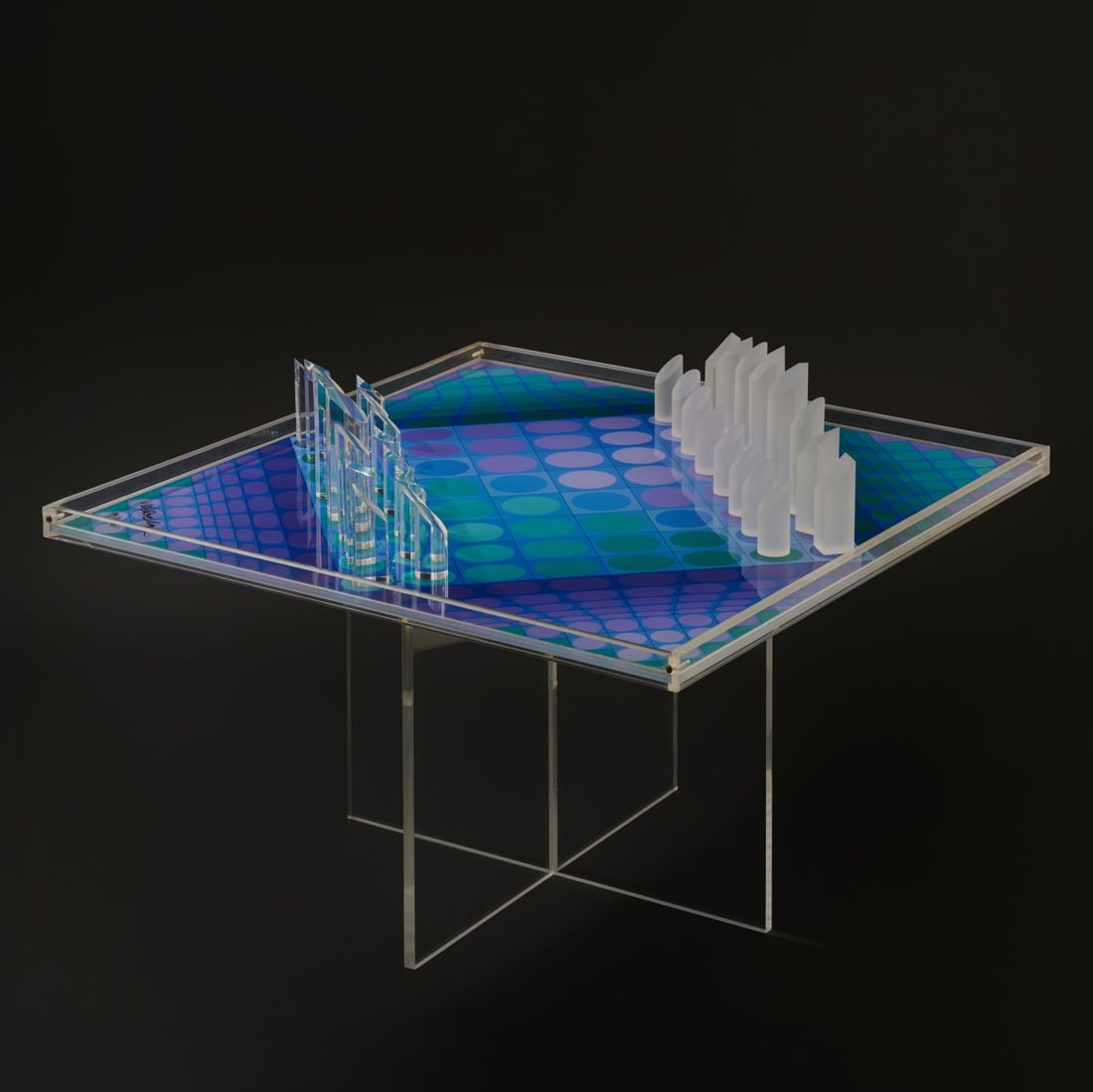 Victor Vasarely (1908 Pécs - 1997 Paris), Chess set 'The Vasarely Chess', 1979 (1 of 6)