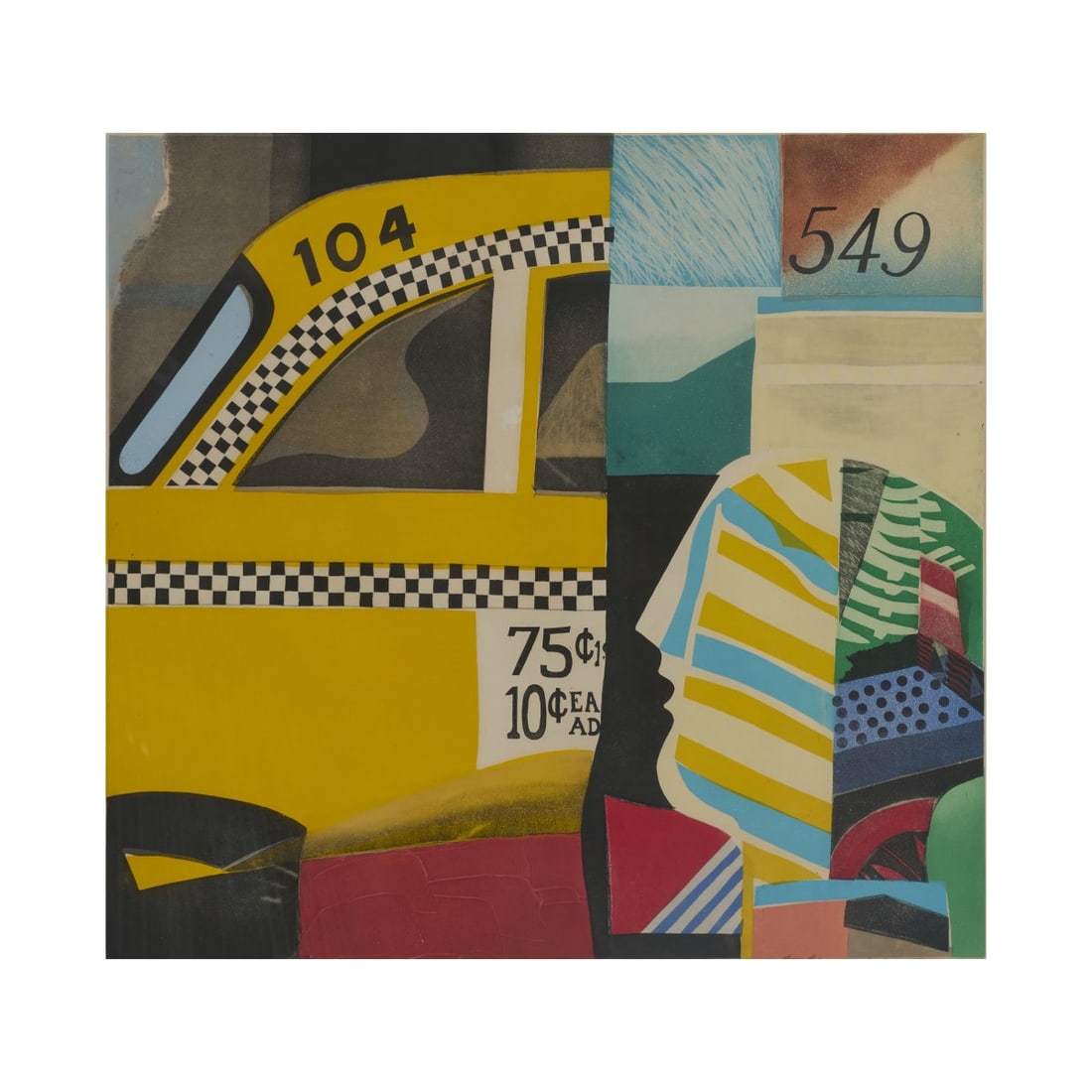 Max Papart (1911 Marseille - 1994 Paris), 'Taxi America', 1982 and Untitled 2, 1988 (1 of 8)