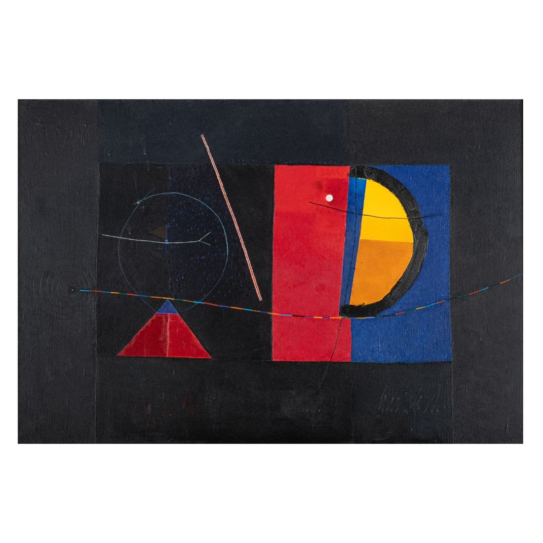 Stoyan Tsanev (1946 Burgas - 2019 ibid), Abstract Composition, 1998 (1 of 2)