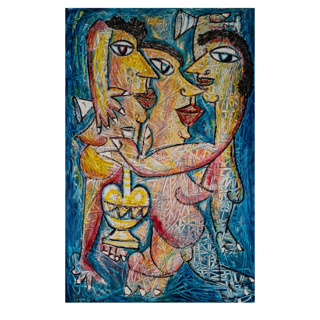 Menelaw Sete (1964 Salvador da Bahia - lives and works ibid), 'Romanze Ashal', 1998 (1 of 3)