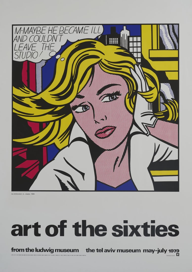 Roy Lichtenstein (1923 New York - 1997 ibid), Exhibition poster 'art of the sixties' Ludwig (1 of 3)