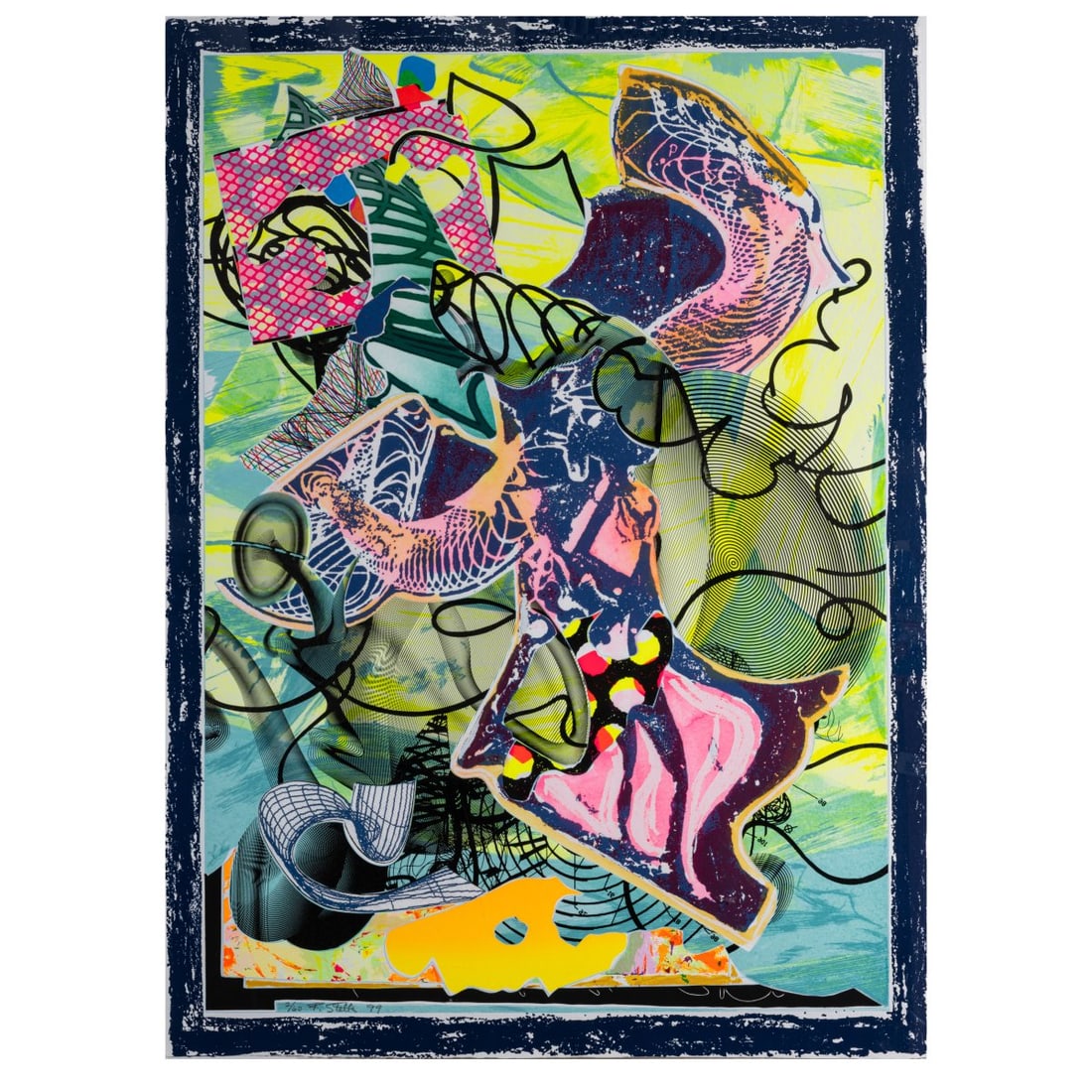 Frank Stella (1936 Malden, MA - lives and works in New York), 'Nemrik' from 'The Near East Series', (1 of 3)