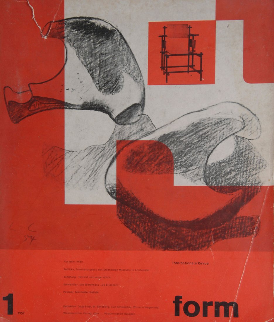 Jupp Ernst/W. Sanberg/Curt Schweicher/Wilhelm Wagenfeld: Jupp Ernst/W. Sanberg/Curt Schweicher/Wilhelm Wagenfeld, form 1 (1957). Design of cover: Le Corbusier.