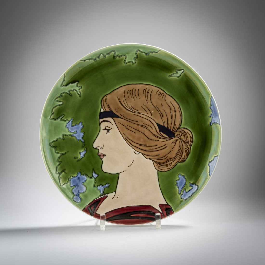 Utzschneider & Cie., Sarreguemines, Decorative plate, c. 1900 (1 of 3)