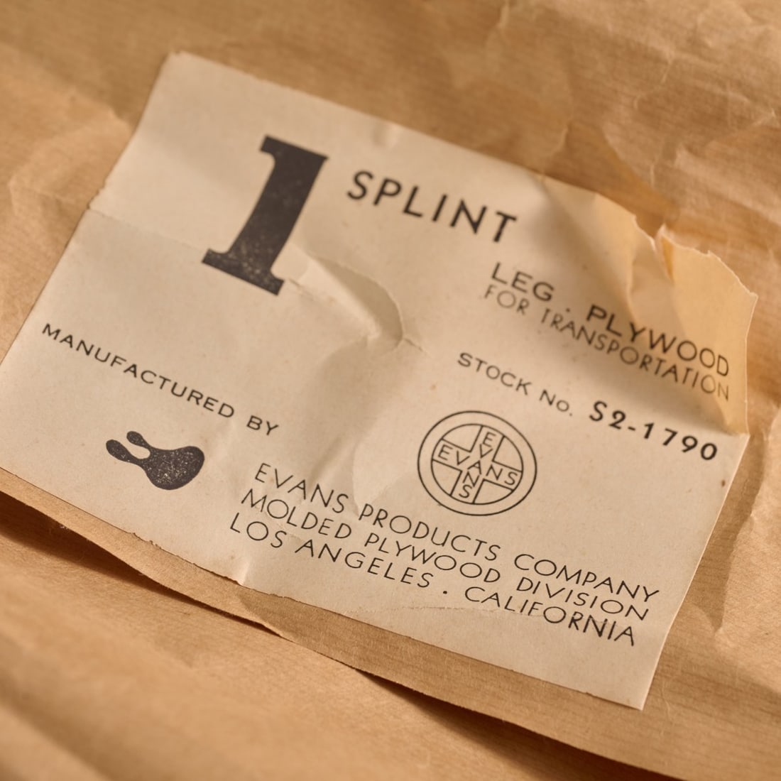 Charles Eames; Ray Eames, 'Leg Splint', 1941/42 (design) - 4