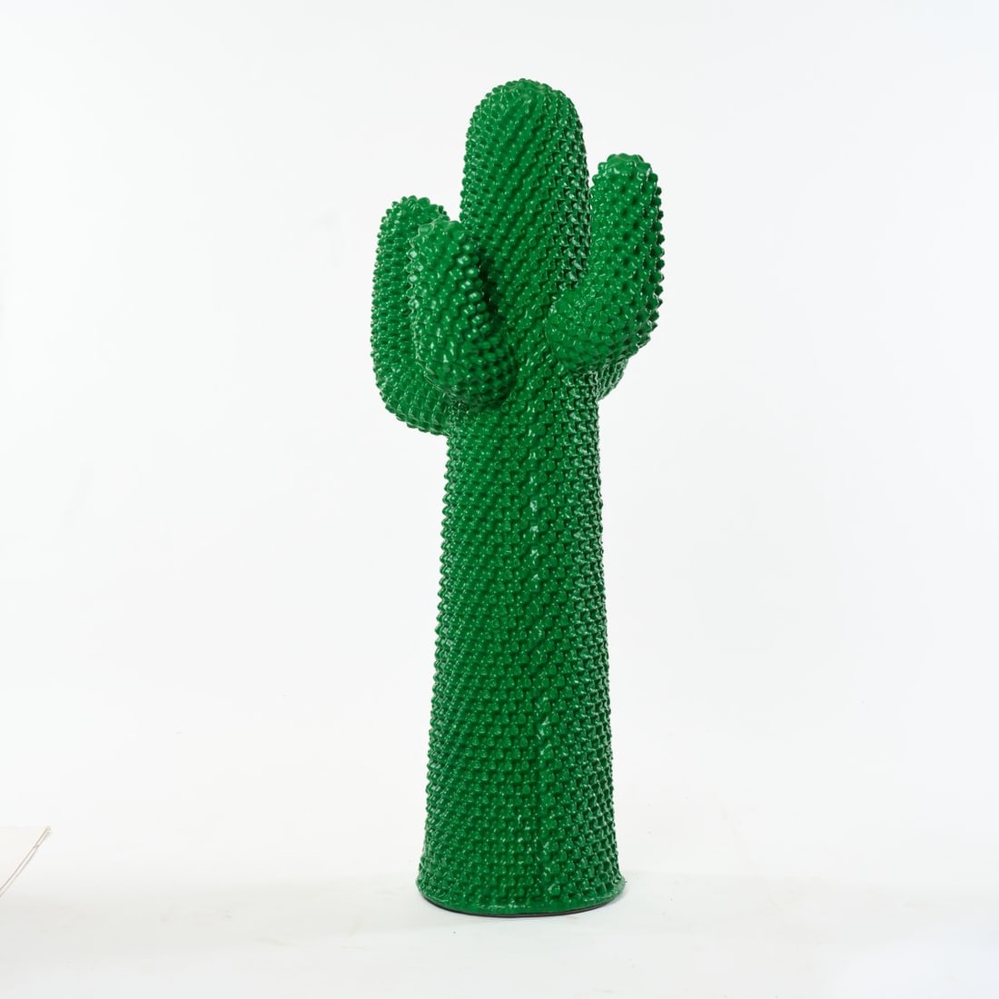Guido Drocco; Franco Mello, 'Cactus' clothes rack in original packaging, 1972 (design): <p>H. 166 cm. <br />Gufram, Balangero, 1986. <br />Polyurethane foam, lacquered with green Guflac. <br />Marked: Manufacturer's stamp, numbered 1887/2000.</p><hr>&l