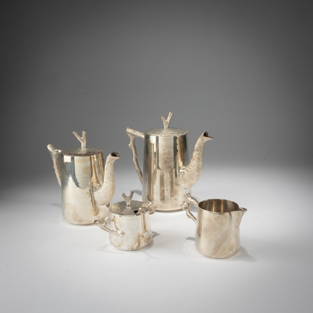 Michael Aram , Four key pieces from the 'Bark & Branch collection', 1995 (design) (1 of 4)