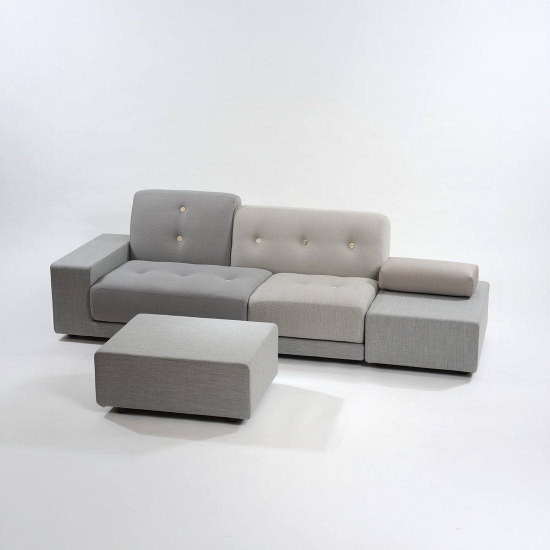 Hella Jongerius, Two-seater sofa 'Polder' with ottoman, 2005 (design) (1 of 10)