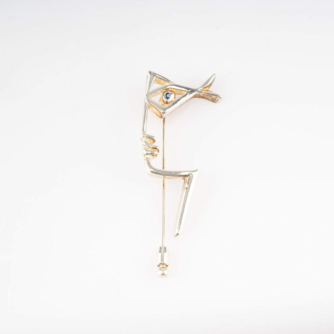 Jean Cocteau (1889 Maisons-Laffitte - 1963 Milly-la-Forêt), Lapel pin 'Visage', 1997 (1 of 3)