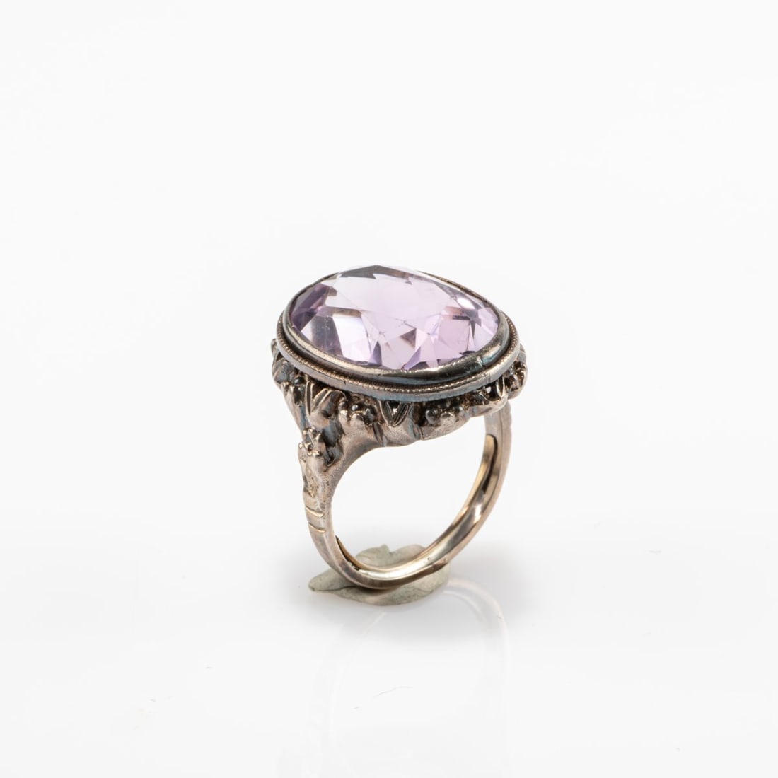 , Art Deco ring with amethyst - 2