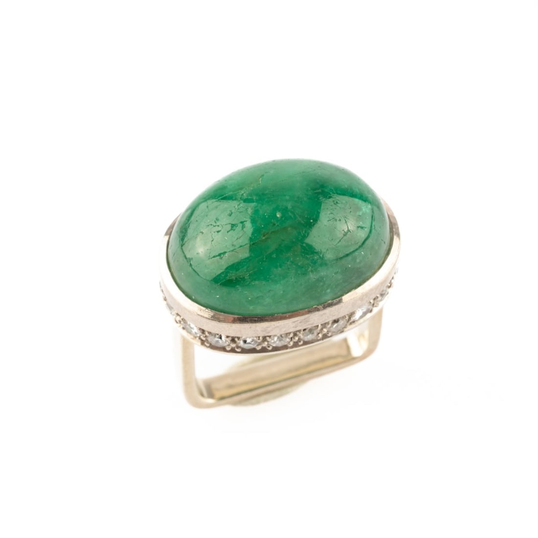 , Ring with emerald cabochon - 2