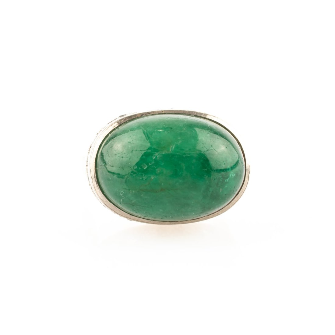 , Ring with emerald cabochon - 3
