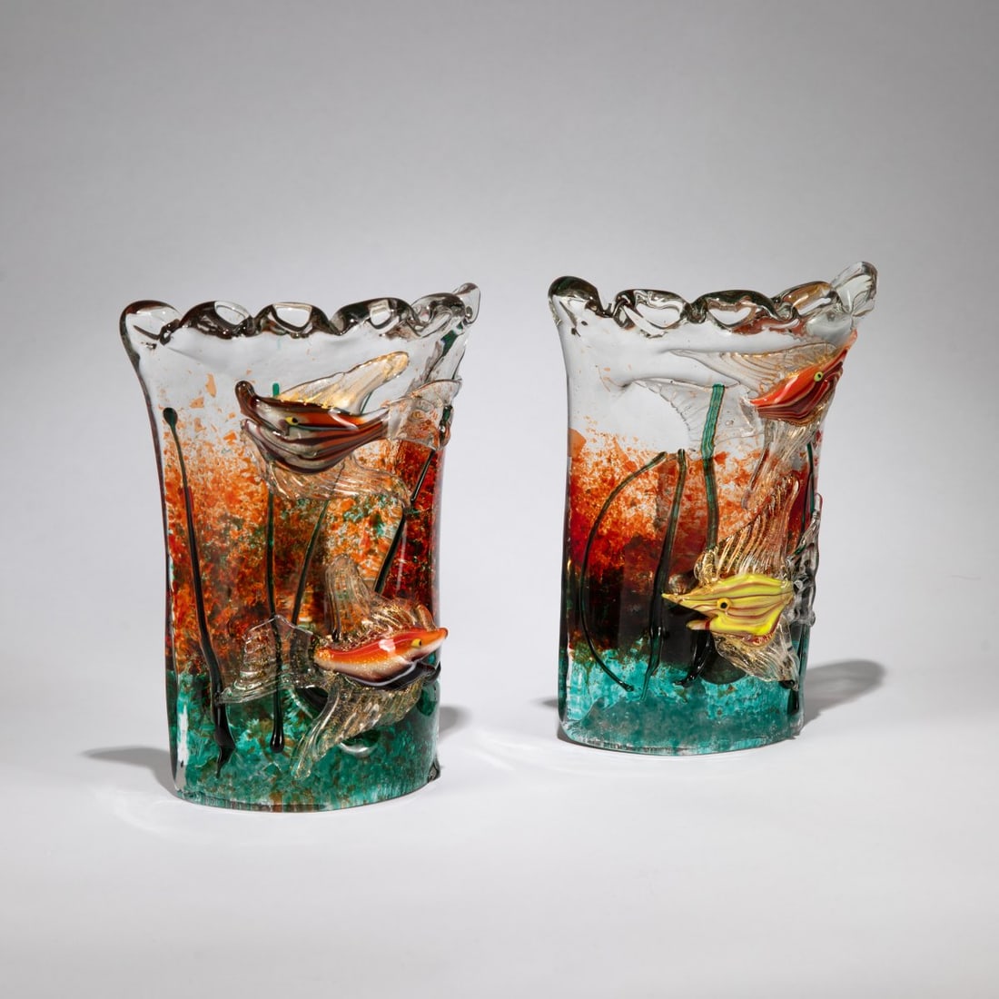Cenedese, Two wall sconces, c. 1960