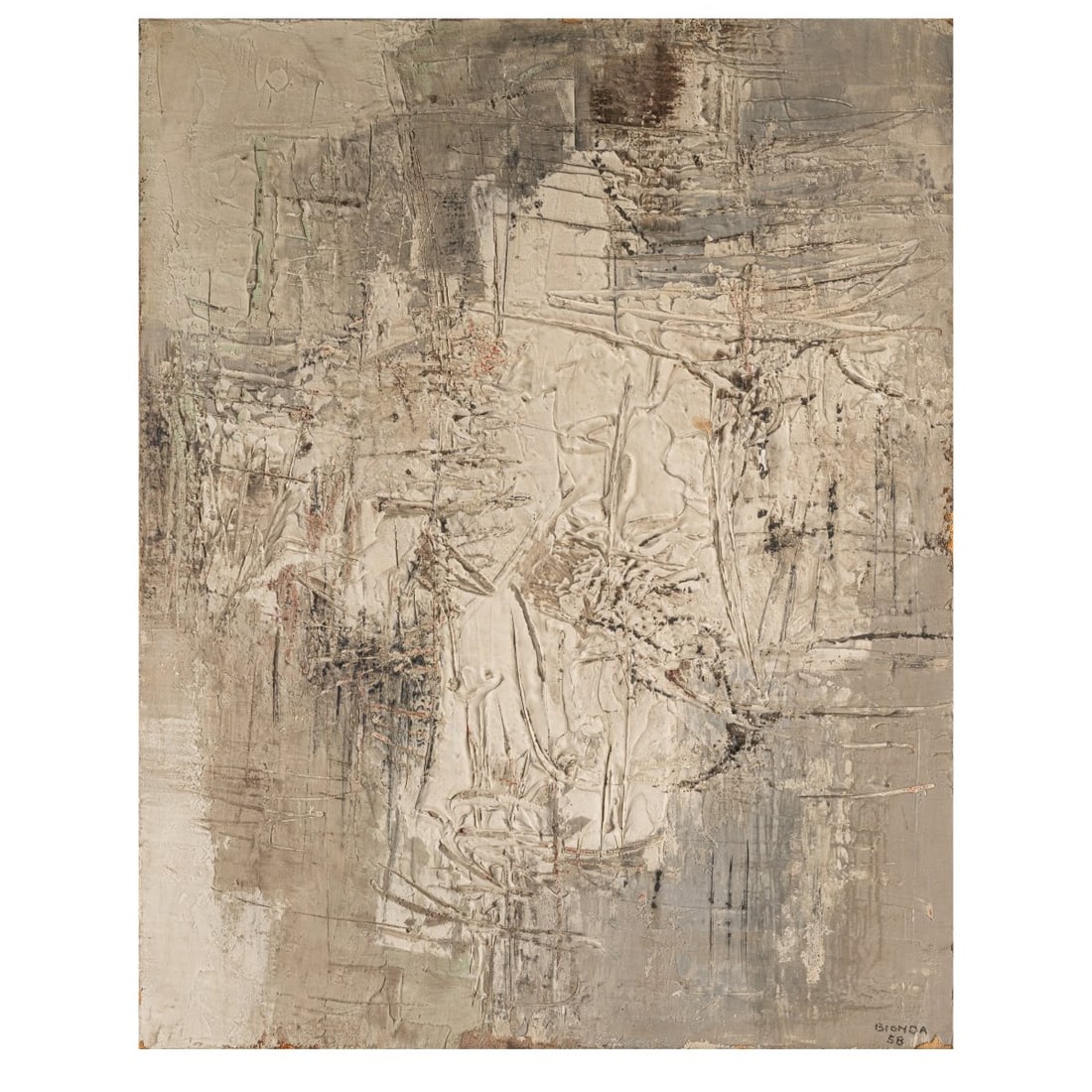 Mario Bionda (1913 Turin - 1985 Penango), 'Immagine Bianca', 1958 (1 of 3)
