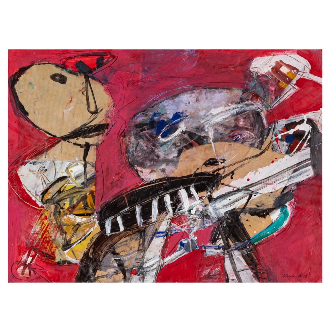 Thomas Niggl (1939 Munich - lives and works between Feldafing and Arezzo), Abstract composition, (1 of 3)