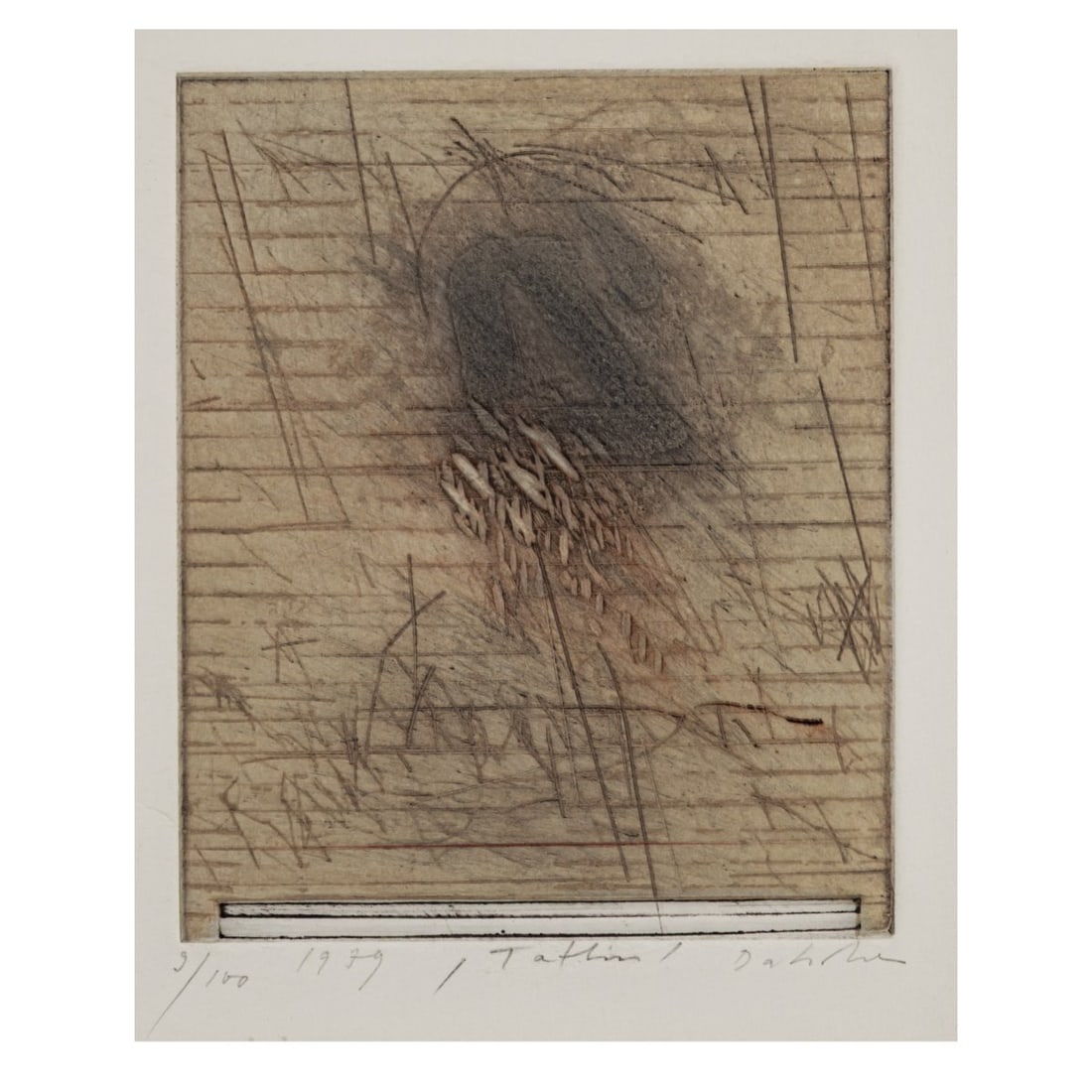 Karl Fred Dahmen (1917 Stolberg - 1981 Preinersdorf at Chiemsee), 4 etchings Untitled, ': <p>4 color etchings on paper. Each 17.9 x 14.6 cm (plate), 50.0 x 41.0 cm (frame). Each numbered lower left as one of 100, dated: 1978/79, partly titled, and signed lower right: Dahmen (pencil).