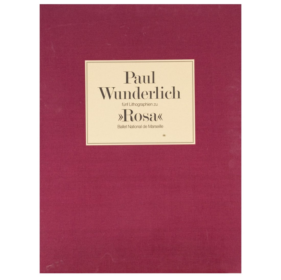 Paul Wunderlich (1927 Eberswalde - 2010 Saint-Pierre-de-Vassols), Portfolio 'Rosa', 1981: <p>5 sheets of color lithograph on Rives laid paper. Each 84 x 64 cm (or vice versa). Each numbered 76/100 lower left and signed Wunderlich (pencil) lower right. Each copy is 76 of 100 copies, p