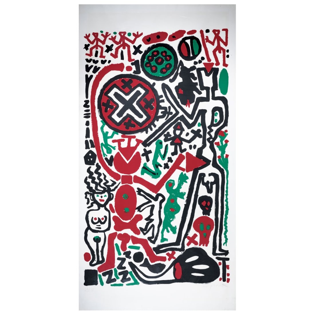 A. R. Penck (1939 Dresden - 2017 Zurich), Untitled, 1989 (1 of 4)