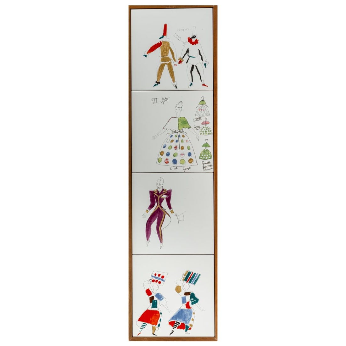 Gio Ponti (after), 'Pulcinella' tile mural, 1940 (Design) (1 of 1)