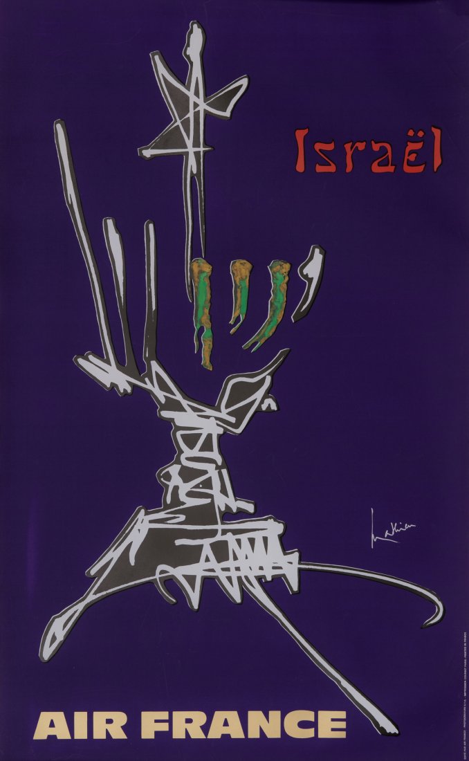 Georges Mathieu. 14 'Air France' posters, 1967. 100.0 x: Georges Mathieu. 14 'Air France' posters, 1967. 100.0 x 60.0 cm (each). Colour offset print on paper. Plate signed: Mathieu, inscribed: Edite par Air France, Photogravure Dupont, Impression Paul Dupon