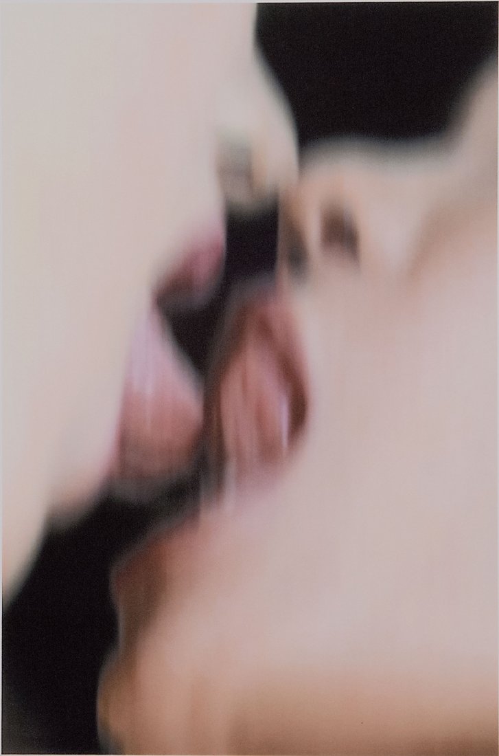 Thomas Ruff. 'Nudes EZ 14', 1999. 23.7 x 37.0 cm: Thomas Ruff. 'Nudes EZ 14', 1999. 23.7 x 37.0 cm (depiction), 74.7 x 59.5 cm (paper). Colour offset print after a C print made in 1999 on handmade fabric paper. Signed verso: Th Ruff, numbered (pencil