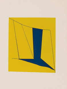 Richard Mortensen. '1ere planche' aus: 'Geometrie: Richard Mortensen. '1ere planche' aus: 'Geometrie Sensible', 1960. 39.9 x 34.3 cm (depiction), 65.0 x 50.0 cm (paper). Colour serigraph on BFK Rives vellum. Signed: Mortensen (19)60, numbered. No. 45