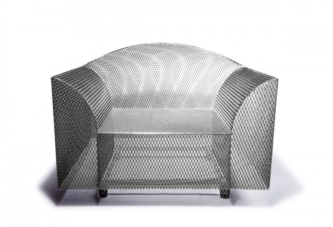 Shiro Kuramata. 'How high the moon' easy chair, 1986.