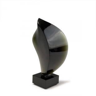 Luciano Vistosi. Sculpture, 1994. H. 34.2 cm.: Luciano Vistosi. Sculpture, 1994. H. 34.2 cm. Grey/green glass. Signed: LUCIANO VISTOSI 1994.