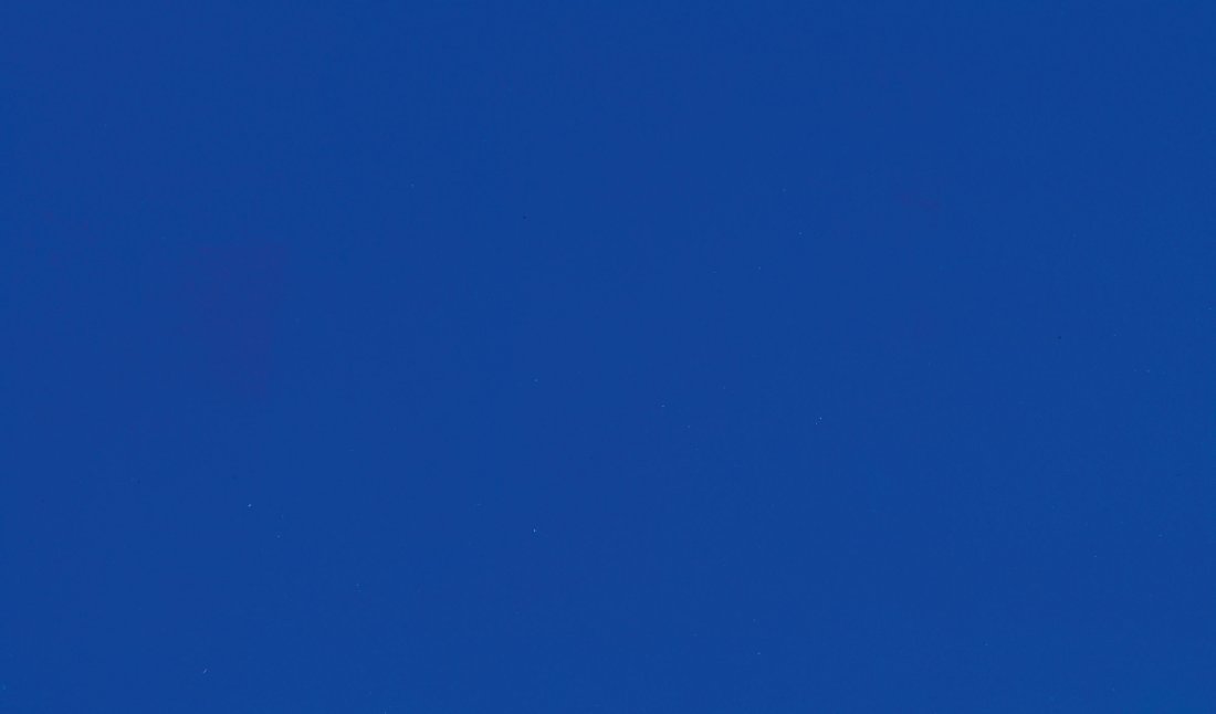 Invitation card with Yves Klein blue, 1966 (1 of 2)