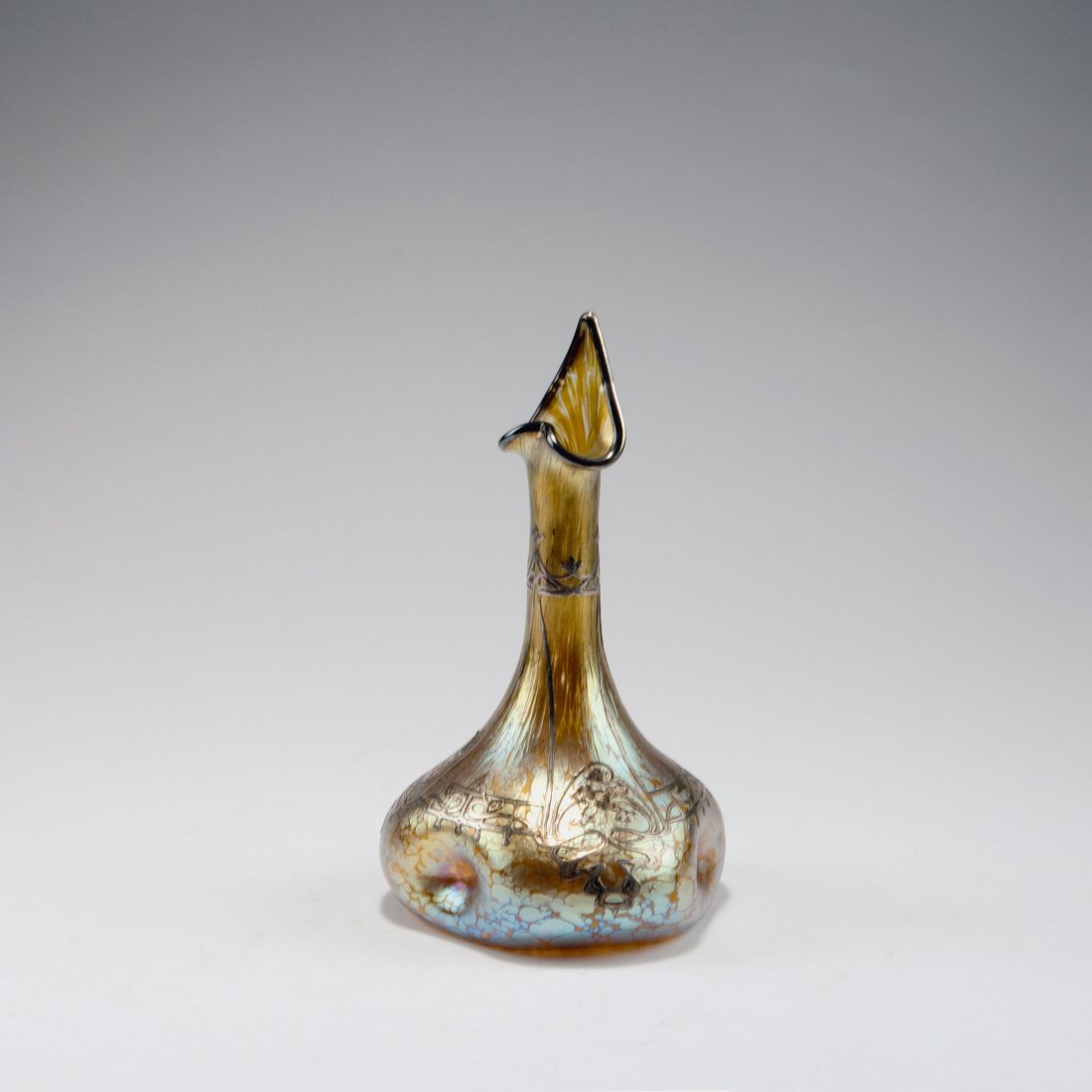 Decorative vase with silver overlay, 1899 (1 of 2)