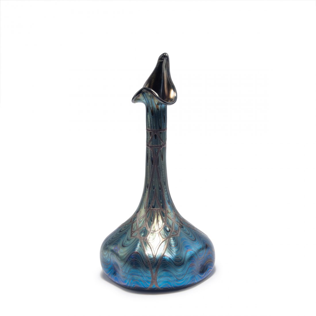 'Phaenomen' vase with silver-overlay, 1898 (1 of 3)