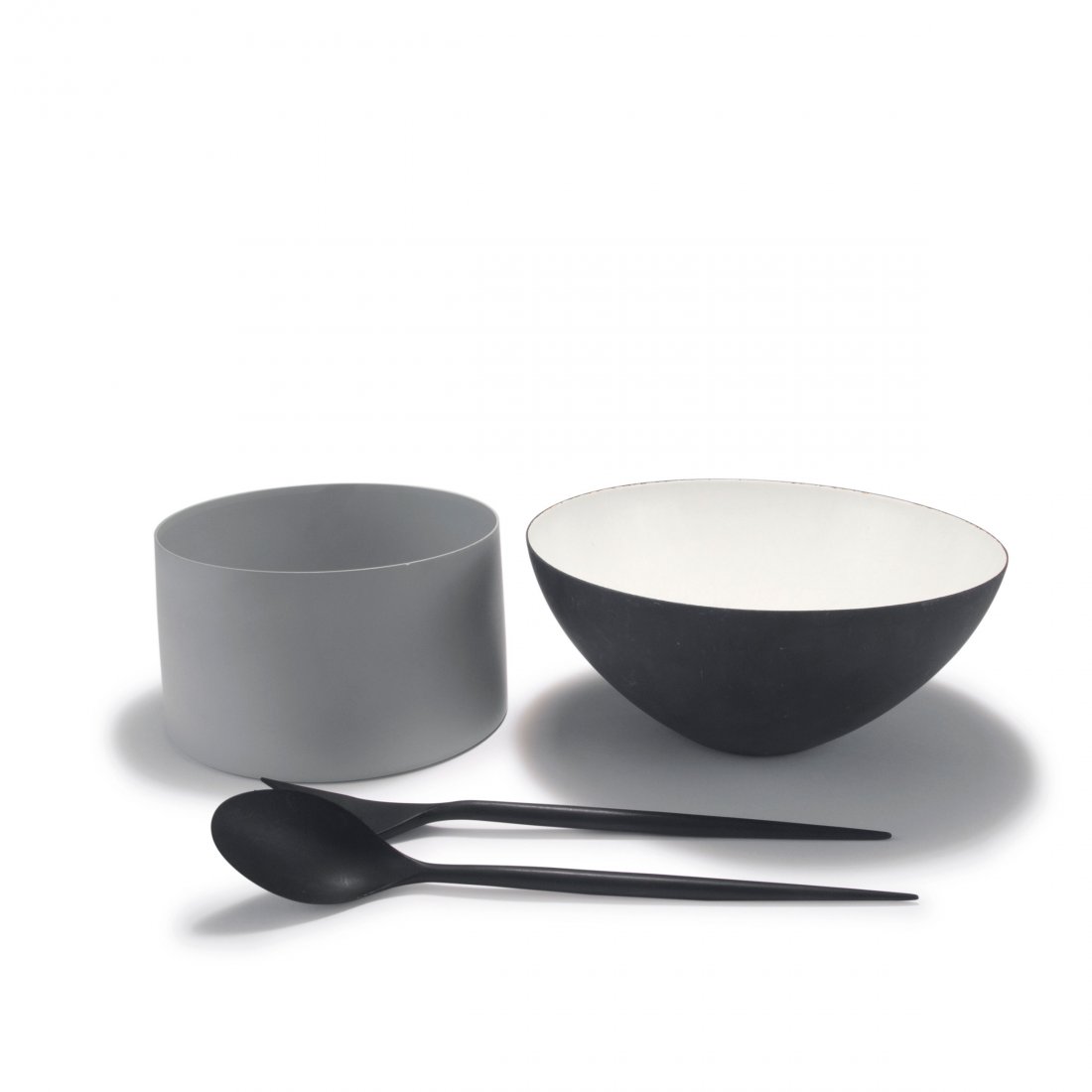 'Krenit' salad bowl, fruit bowl, salad servers, c1953 (1 of 2)