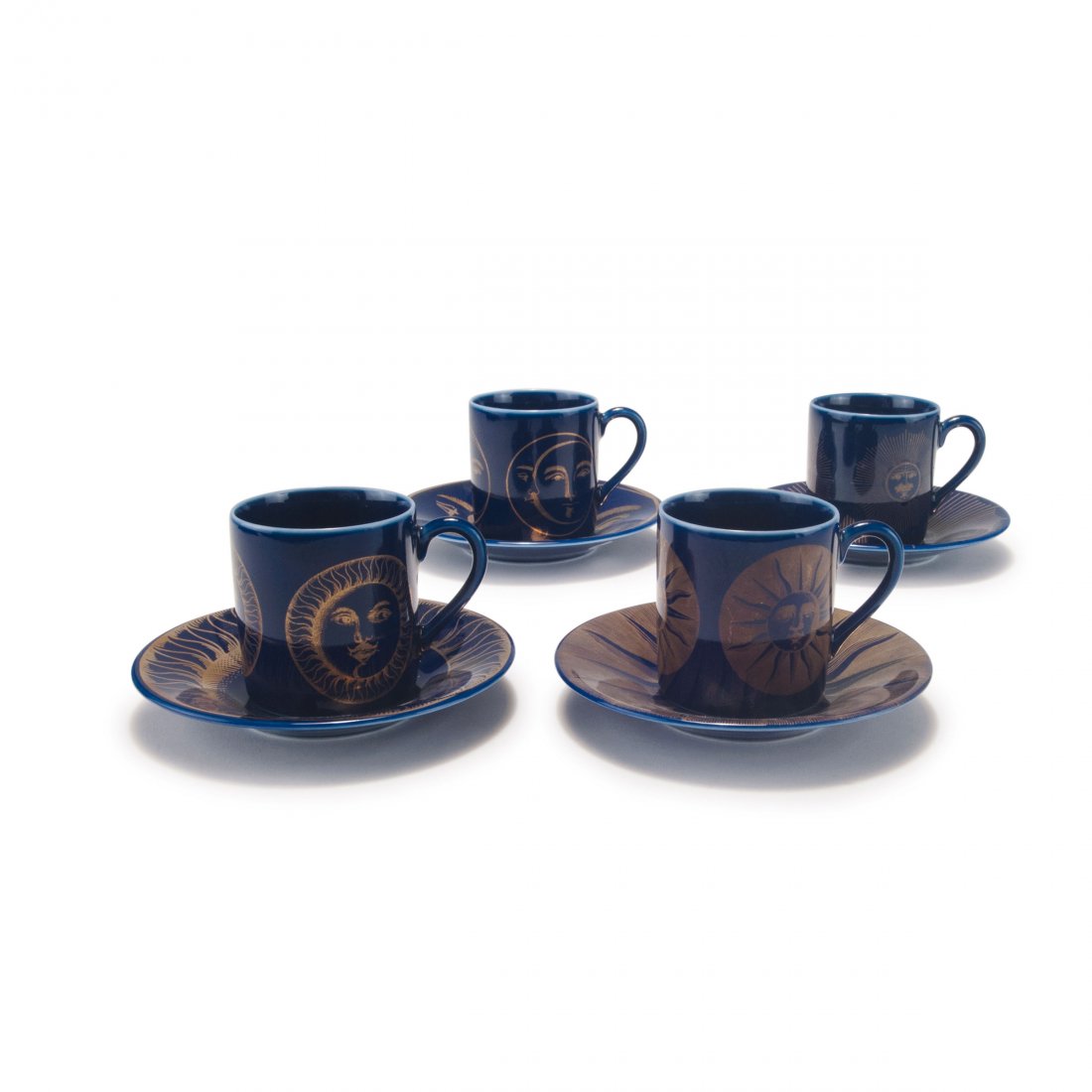 Four 'Soli e Lune' mocha cups, 1960/70s (1 of 3)