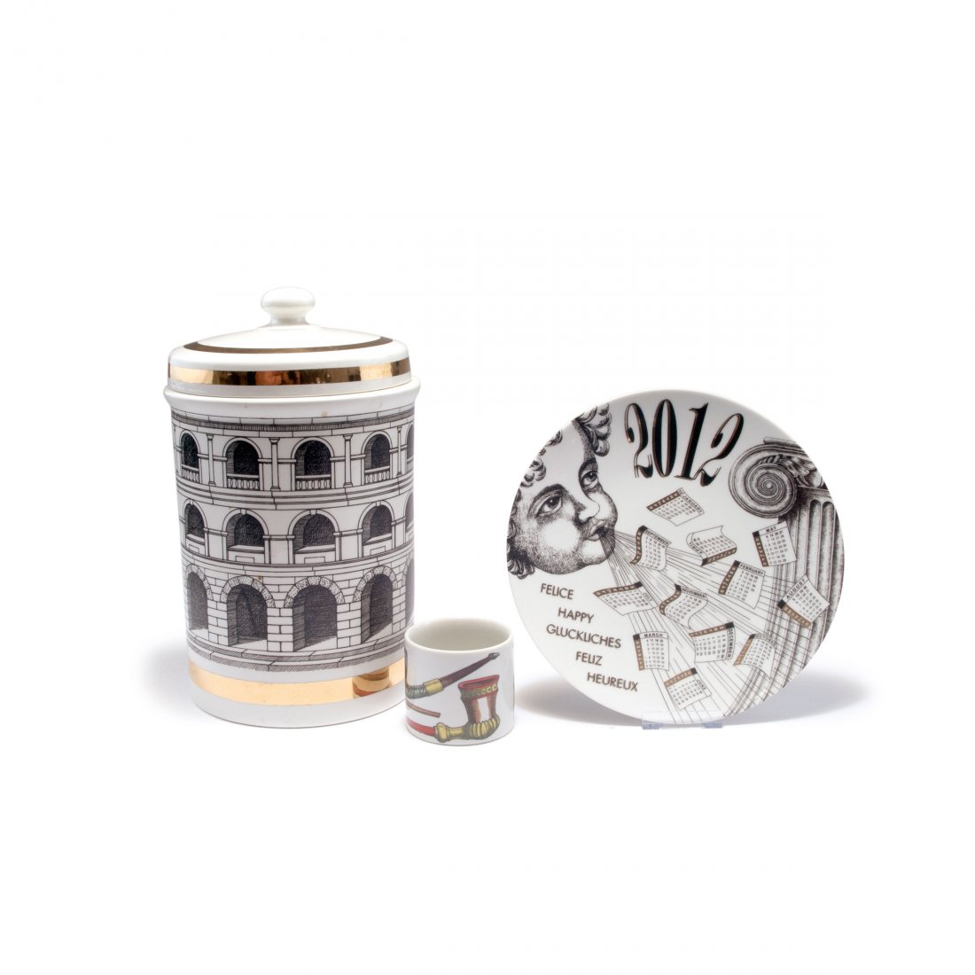 'Architettura' jar, 'Pipe' cigarette holder and New (1 of 4)