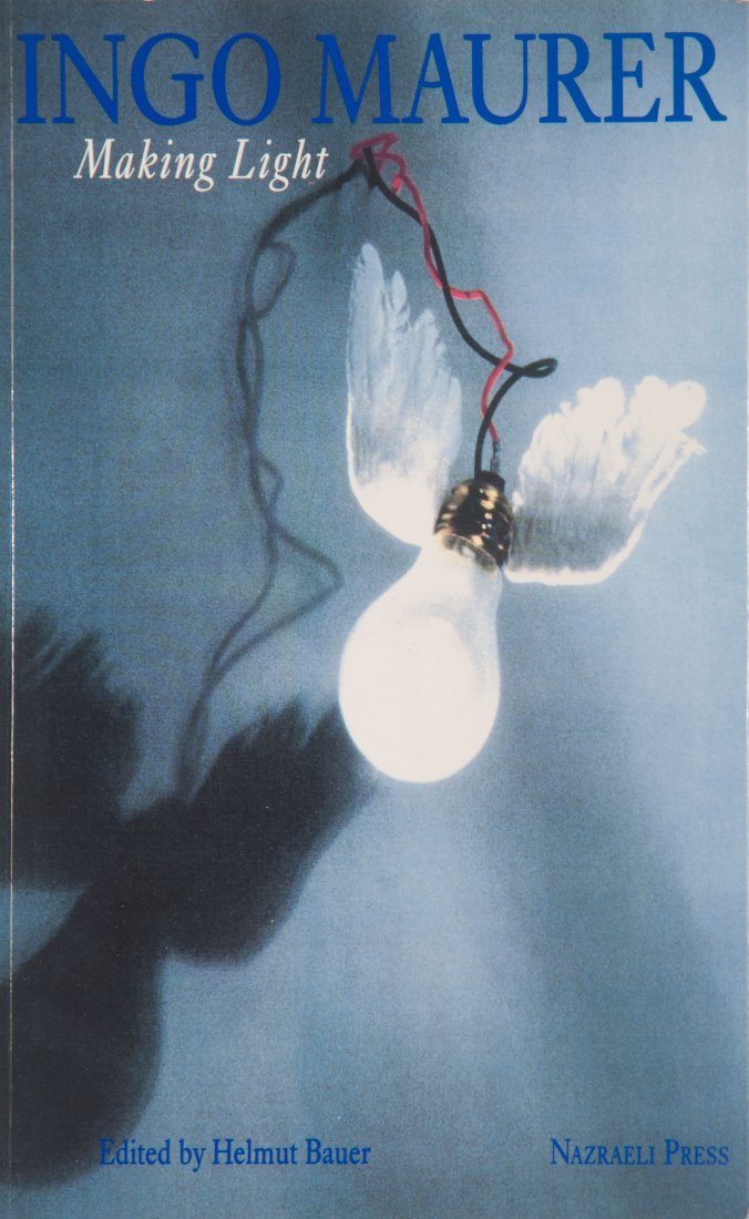 Mixed lot of 74 books and posters: Design M Ingo Maurer, Munich. Mixed lot fo 74 books and posters. Catalogues, 1980s, 1993/94, 1996, 2000/2001, hand-outs and posters, and: Helmut Bauer (publ.), Making Light, Tucson 1992, original fabr