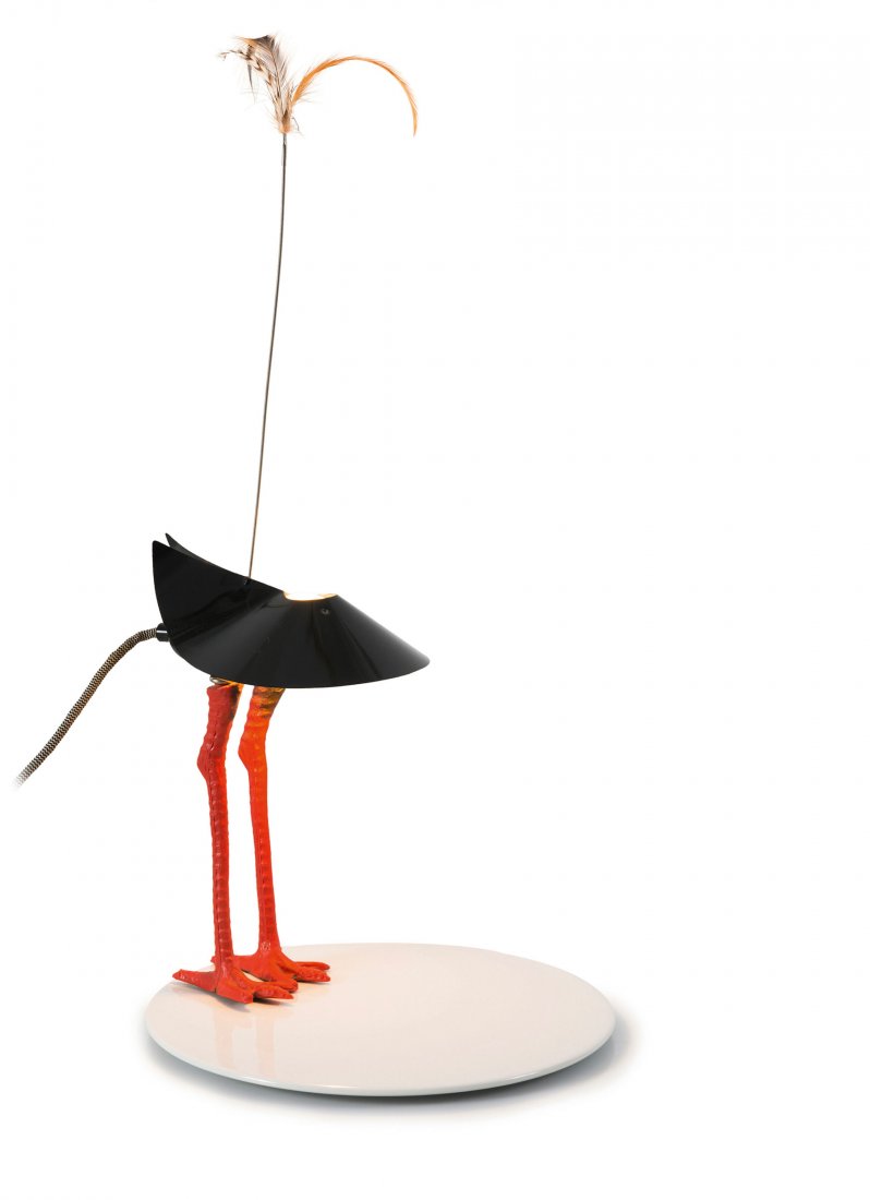 'Bibibibi' table light, 1982: Ingo Maurer. 'Bibibibi' table light, 1982. H. 60 cm, D. 30 cm. Made by Design M Ingo Maurer Munich. Porcelain, plastic, metal. Marked:12/ 500, bibibibi INGO MAURER.