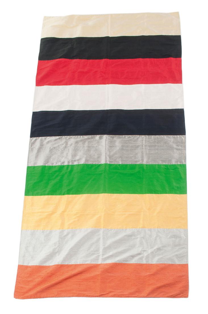 Coverlet, 1982: Stefan Wewerka. Bedspread, 1982. 254.5 x 116.5 cm. Crude silk.