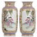 A pair of Chinese yellow ground famille rose floral - 3