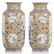 A pair of Chinese yellow ground famille rose floral - 4