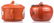 Two Chinese orange ground polychrome and gilt decorated - 11
